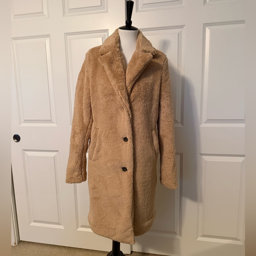 Hollister Tan Teddy Coat